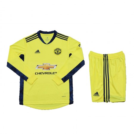 Manchester United Torwart Kinder Auswärts Trikotsatz 2020/21 Langarm (+ Kurze Hosen)